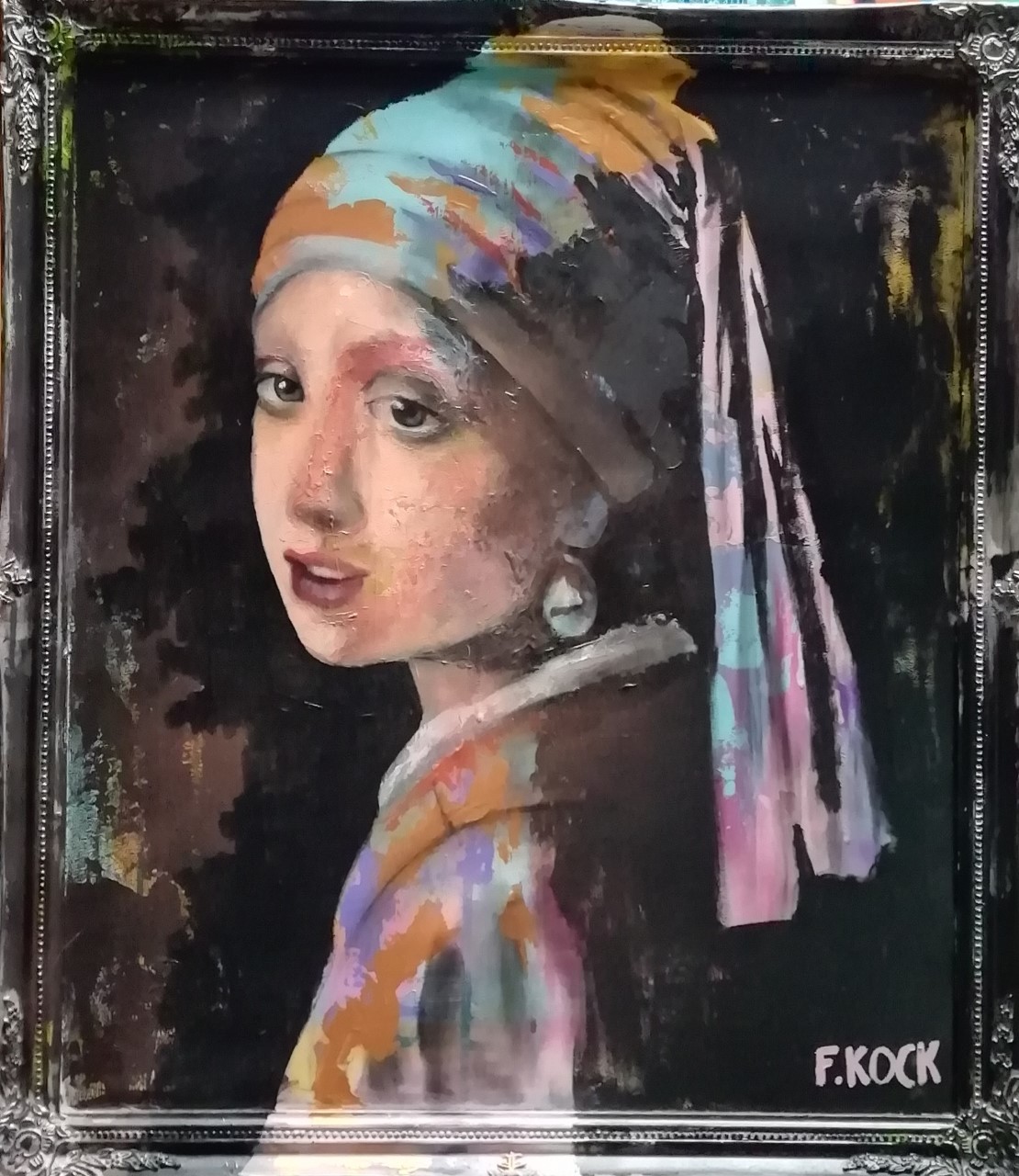 Femke Kock-meisje, naar het meisje met de parel van Vermeer