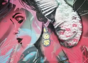 Popart street art graffiti painting