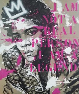 Popart street art graffiti Jean-Michel Basquiat painting