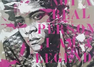 Popart street art graffiti Jean-Michel Basquiat painting