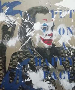 Popart street art graffiti painting The Joker
