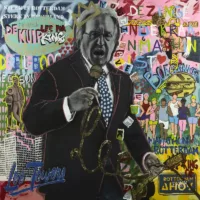 Lee Towers in pop-art, street art en graffiti stijl Lee Towers canvas in pop-art, street art en graffiti stijl